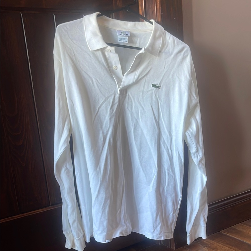 Lacoste White Polo Shirt Classic Design